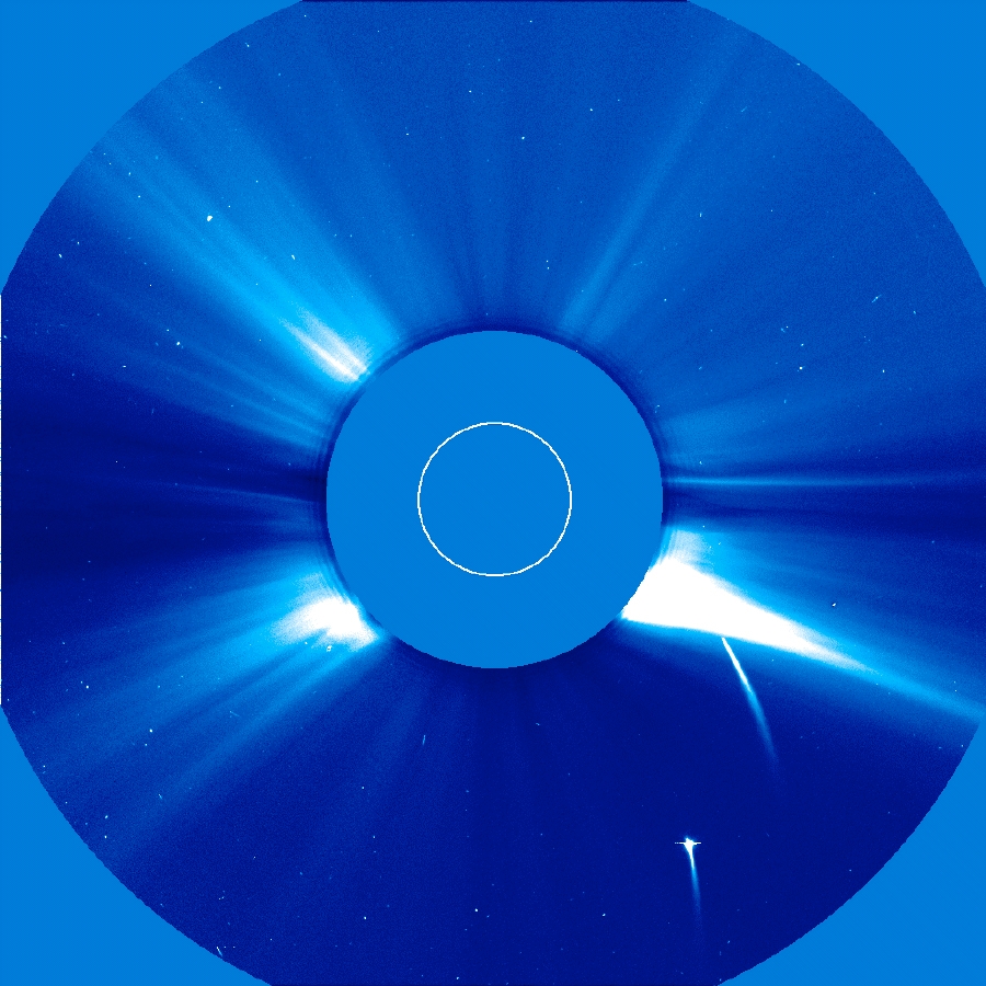Imagen del Sol obtenida con coronógrafo