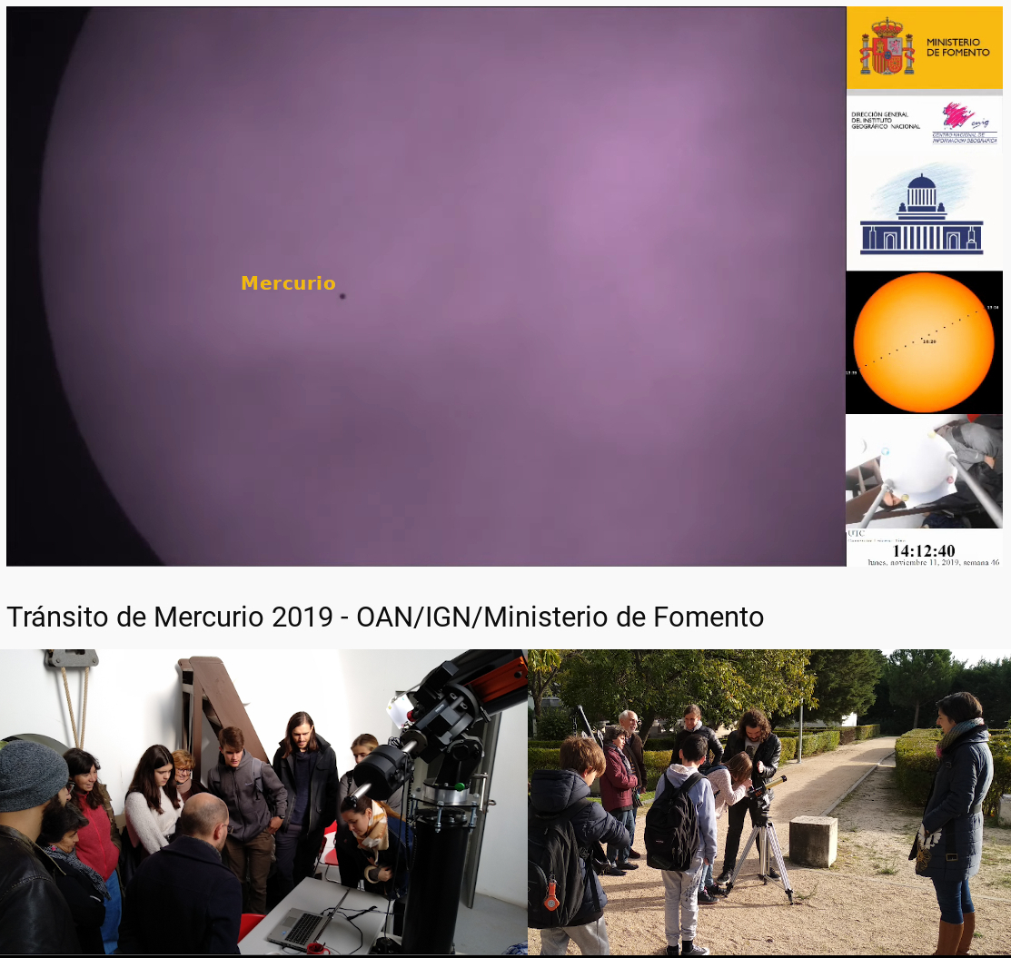 Órbitas de Mercurio Venus y la Tierra