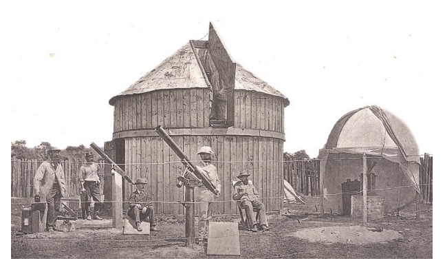 1874ko trantsitua behatzeko Hego Gales Berrian (Australia) instalatutako behatoki ibiltaria