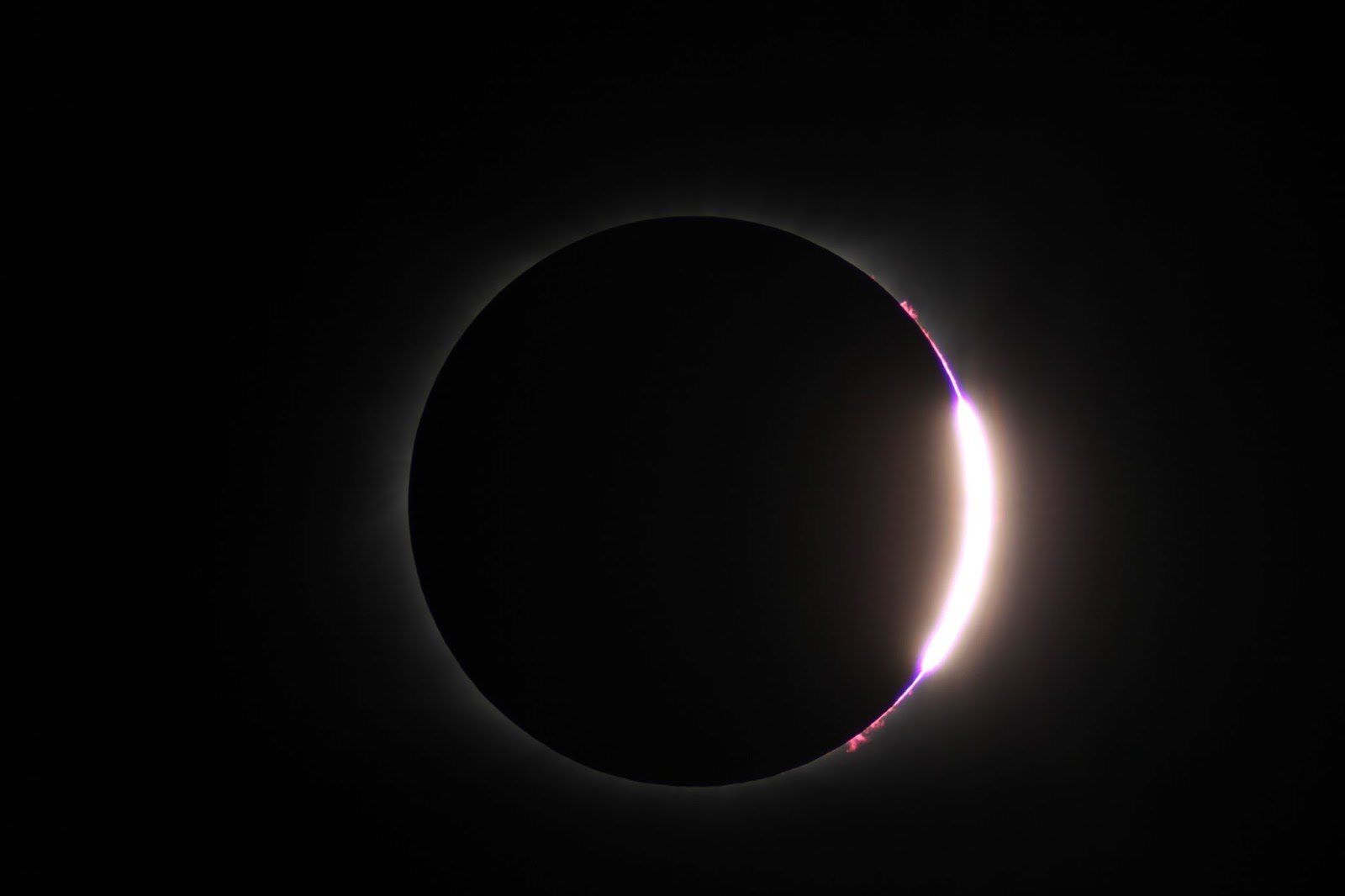 Efecto de anillo de diamantes